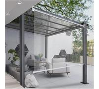 Store Enrouleur Transparent en PVC imperméable, Stores enroulables Transparents for Jardin extérieur(90x220cm/35.4x86.6in)