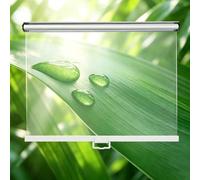 Store Enrouleur Transparent Professionnel pour Meuble Frigorifique Ouvert | Rideau de Nuit en PET avec Poignée pour Vitrine Réfrigérée(W95xh140cm/37.4x55.1'')