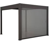 Store EVORA Ardoise Pour Côté 4 m - 3,7 Aluminium, Texaline Hespéride