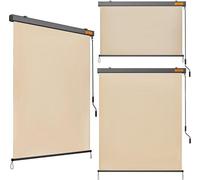 Store extérieur 154,5 x 250 cm, résistant aux intempéries, manivelle, brise-vue