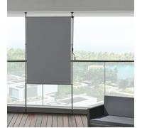 Store extérieur Cimarra aux barres téléscopiques sans perçage 104 x 270 x 310 cm gris foncé