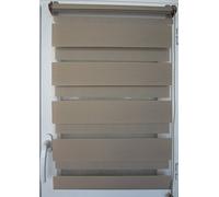 Store fenêtre Enrouleur Jour-Nuit, 4 Couleurs et 30 Tailles, Pose Rapide et Facile sans perçage, de MadeInNature® (Largeur Tissu Store 140 cm x Longueur 180 cm, Capuccino)