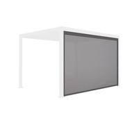 Store gris pour pergola bioclimatique - Triomphe - 3x4 m. aluminium et textilène