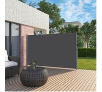 Store latéral 350 x 200 cm (L x H), Brise-vue, tissu polyester 220 g/m², Gris Anthracite SONGMICS
