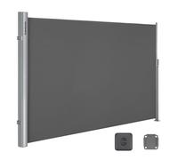 Store latéral 400 x 200 cm (L x H), pour balcon et terrasse, Pare-soleil, Brise-vue protection vie privée, Gris GSA204G01 SONGMICS