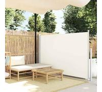 Store Latéral, Brise Vue Paravent Extérieur Rétractable Auvent Latéral Extensible 140x500 cm Crème
