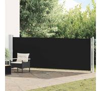 Store Latéral, Brise Vue Paravent Extérieur Rétractable Auvent Latéral Extensible 140x600 cm Noir