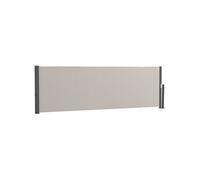 Store latéral brise-vue paravent rétractable dim. 3L x 1H m gris clair