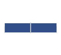 Store Latéral Double, Brise Vue Paravent Extérieur Rétractable Auvent Latéral Extensible Bleu 200x1000 cm