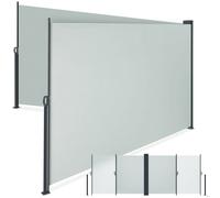 Store latéral double - TECTAKE - Store latéral double extensible résistant aux intempéries 200 x 600 cm - Gris