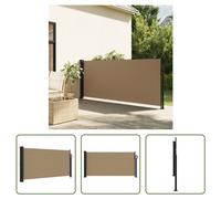 Store latéral extensible The Living Store Taupe 100 x 500 cm