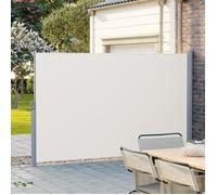Store latéral pour balcon et terrasse - SONGMICS - 400 x 200 cm - Pare-soleil - Brise-vue - Beige