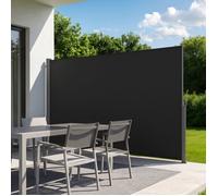 Store Latéral Rétractable-VEVOR-180x300 cm-Brise-Vue Rétractable- pour Terrasse, Jardin, Balcon et Piscine-Noir