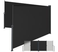 Store latéral - TECTAKE - Store latéral double extensible résistant aux intempéries 200 x 600 cm - Noir
