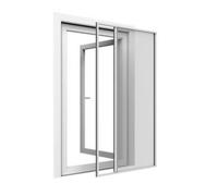Store moustiquaire enroulable blanc pour fenêtre 150 x 220 cm