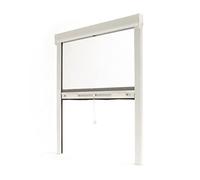 Store moustiquaire Enroulable fenêtre Luxe ALU - Blanc - L1500 x H2200mm