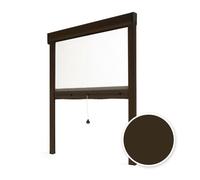 Store Moustiquaire Recoupable - AVOSDIM - LUXE - Aluminium - Marron RAL 8014 - 125x160cm