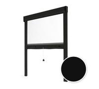 Store Moustiquaire Recoupable - AVOSDIM - LUXE - Aluminium - Noir RAL9011 - L150 x H220cm
