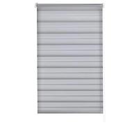 Store occultant gris, dimensions 55 x 150 cm, installation facile sans outils, adapté pour une utilisation jour et nuit