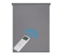 Store occultant motorisé Electrique Interieur Stores enrouleurs Haute de Gamme intérieurs idéal pour fenêtre et Portes Store Enrouleur Rideau occultant Thermiques STORESDECO Gris motorisé 140x250 cm