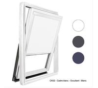 Store Occultant Ossature Blanche Compatible VELUX ® Pour Dimension Ck02 - Blanc
