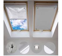 Store Occultant s Perçage pour Velux GGL Y45 et 045-57 x 100 cm, Rideau Occultant Thermiques avec Gris 57l x 100L cm