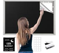 Store occultant sans percage, 100% Blackout Rideau Occultant sans Percage pour Chambre, Stores occultants pour bébé, 200 x 145cm à découper à n'importe Quelle Taille