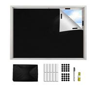 Store Occultant Sans Perçage 100x145cm Noir - Rideau Thermique Anti-Chaleur pour Fenêtre Toit Caravane