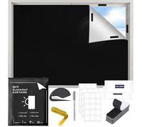 Store Occultant sans Percage 200x148 Cm Noir pour Fenetre, Velux, Cuisine, Chambre d'Enfant, Puits de Lumière et Voyages
