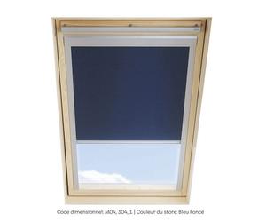 Store occultant SOLSTRO, Bleu Foncé, compatible avec VELUX GGL M04, GGL 304, GGL 1, GGU M04, GHL M04, GHL 304, GHL 1, GHU M04