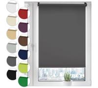 Store occultant Sonello Klemmfix sans perçage 50x130 cm gris - enrouleur opaque pour fenêtres/portes, fixation flexible, kit inclus
