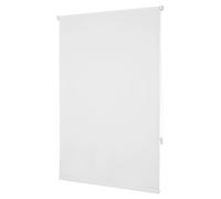 Store occultant - Store pour fenêtre - 50 x 160 cm - Blanc - Sans perçage - Revêtement opaque - Chaîne à perles - Pour fenêtres françaises