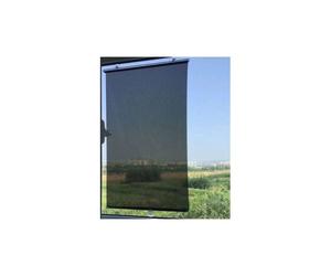 Store occultant ventouse - Fixation sans perçage Lavable en machine - Fenêtre toit balcon - Noir 125x58 cm