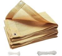 Store pare-soleil carré en HDPE résistant aux UV - 1,2 x 3 mètres - Jaune