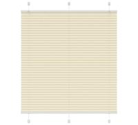 Store plissé crème 115x150cm largeur du tissu 114,4cm polyester vidaXL