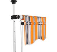 Store rétractable manuel 400 cm jaune/bleu rayé