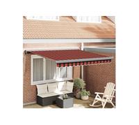 vidaXL Store extensible rouge et noir 350 x 250 cm