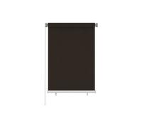 Store roulant d'extérieur 100x140 cm Marron PEHD
