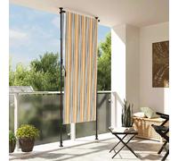 Store roulant d'extérieur 120x270 cm - Jaune et blanc
