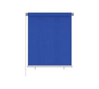 vidaXL Store roulant d'ext¿¿rieur 120x140 cm Bleu PEHD