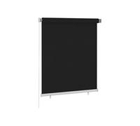Store Roulant d'Extérieur Store à Enrouleur de Fenêtre Pare-soleil Pare-vue Store de Patio Balcon Porche Pergola 120x140 cm Noir