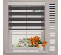 Store roulant double couche, noir, 90 x 175 cm
