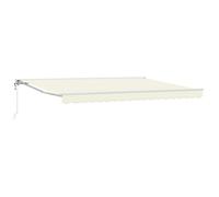 vidaXL Store électrique rétractable, couleur crème, 4 x 3 m