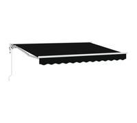 Auvente électrique rétractable vidaXL, noir, 3,5 x 2,5 m