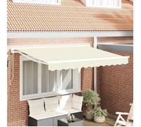vidaXL Armature d'auvent Crème 250 x 200 cm Polyester avec revêtement PU