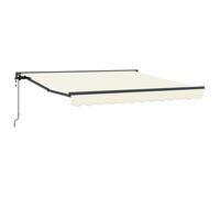 vidaXL Armature d'auvent Crème 350 x 250 cm Polyester avec revêtement PU
