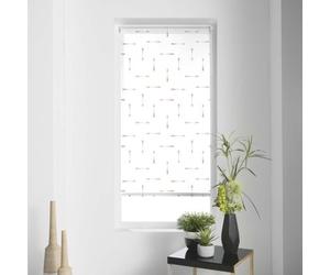 Store tamisant - L3C - Réglable - Imprimé métallisé - 90 x 180 cm - Polyester flechaline