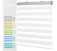 Store Thermique pour fenêtre de Toit 35 x 200 cm Personnalisable Store Occultant Compatible Kit de Montage Inclus, pour Chambre, Salon, Cuisine, Blanc