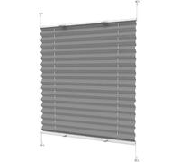 Store vénitien alvéolé avec plissé - Store plissé anti-regards - 40 x 215 cm - Gris clair