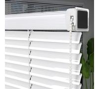 Store Vénitien en Aluminium pour Fenêtre,Protection Contre la lumière et l'éblouissement,Lattes de 25 mm pour Maison,Bureau,Salle de Bain,avec perçage,Kit de Montage Inclus (55cm x 70cm)